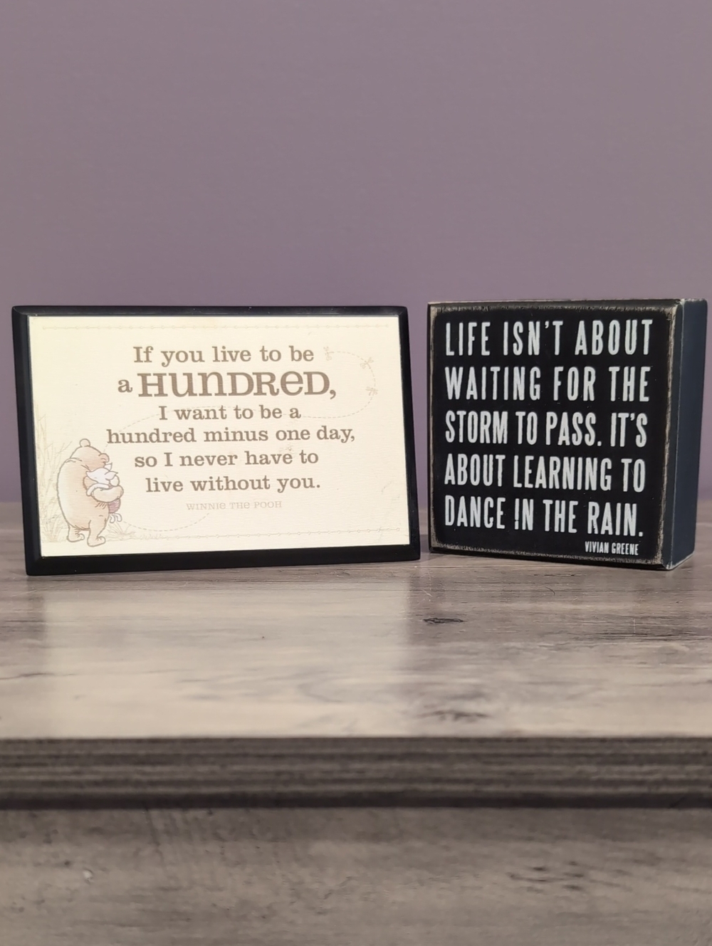 Hallmark Black & White Decorative Plaque Set